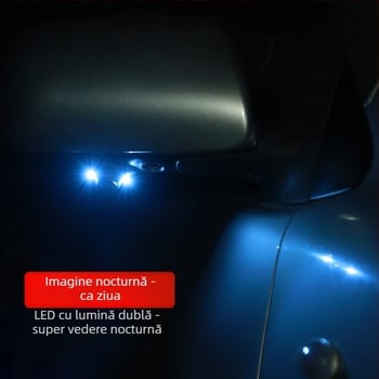 Cameră pentru unghi mort dreapta la mașină, vizualizare laterală față/spate, 12V, reglaj 360°, rezoluție 480×272, semnal AV, 6W