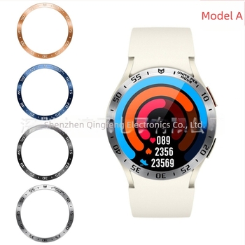 Inel bezel din oțel inoxidabil pentru Samsung Watch6 Classic, compatibil cu 43/47 mm, design cu un singur inel, 10 g