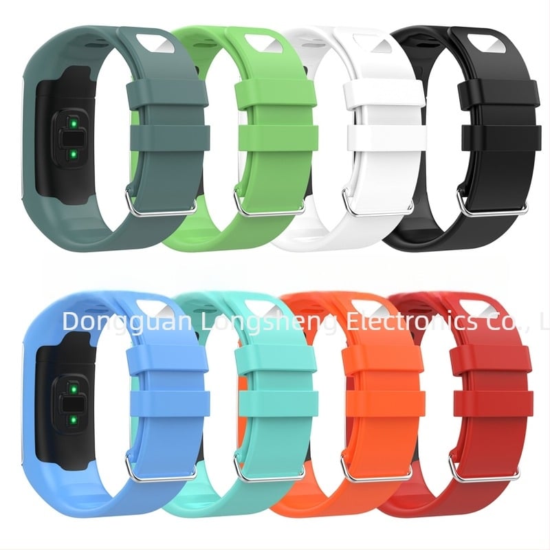 Brățară de ceas compatibilă cu Polar A360/A370, silicon, brand LS, închidere cu buton, 21 g