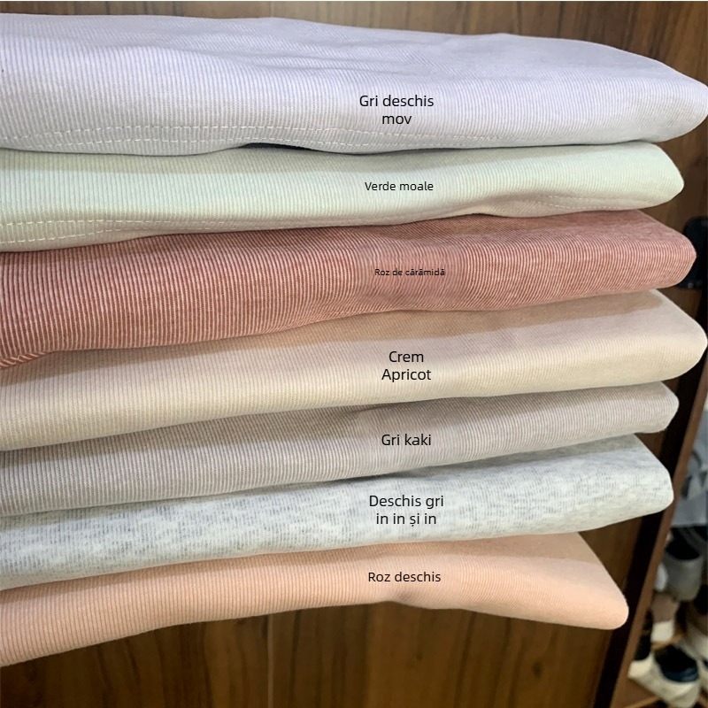 Pantaloni lungi de maternitate din bumbac gros, cu suport reglabil pentru abdomen, calzi pentru toamnă iarnă