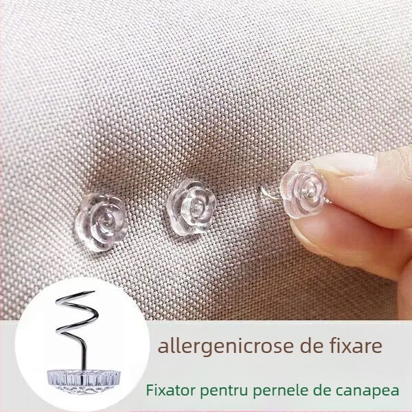 Fixator universal pentru perne de canapea – Clips anti-alunecare pentru cearșafuri, PP + oțel inoxidabil, stil zilnic, depozitare în timpul călătoriilor