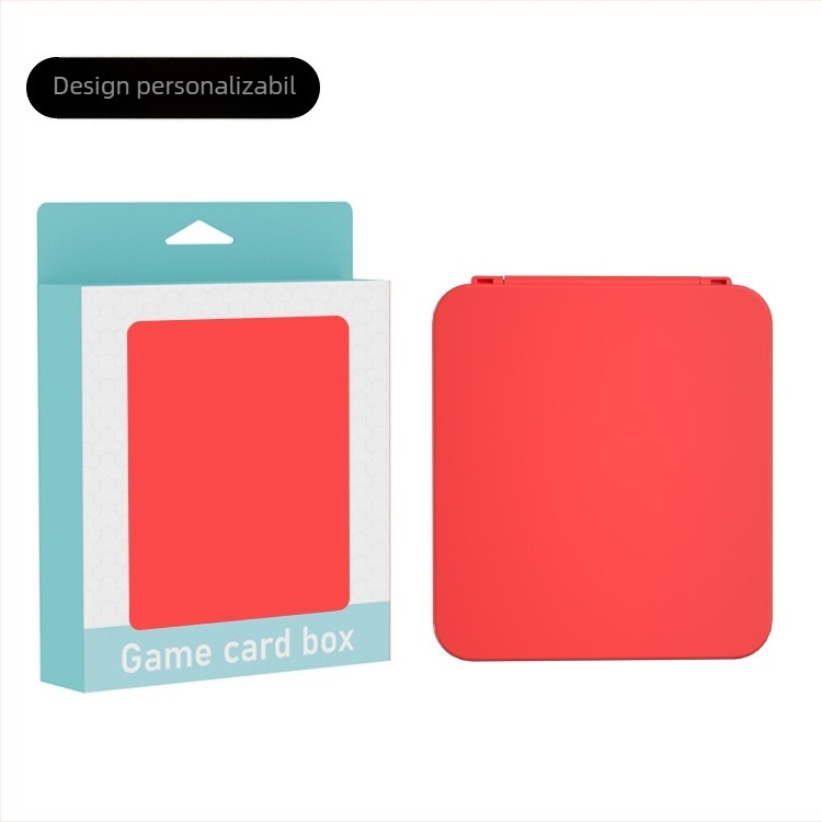 Cutie magnetică din silicon pentru depozitare 12 carduri, compatibilă cu Nintendo Switch, 90 g