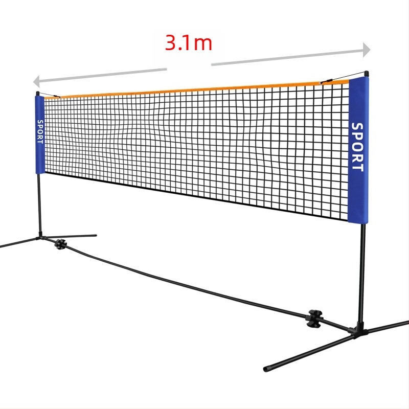 Cadru de plasă pentru badminton, portabil, exterior, PE, pliabil, 0.4, potrivit pentru badminton și alte sporturi cu mingea