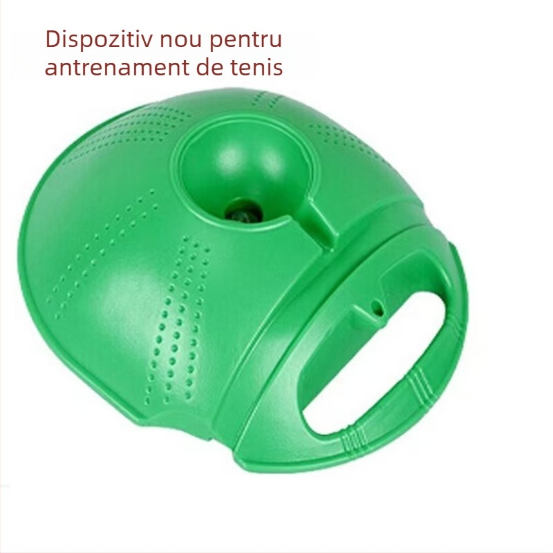 Antrenor de tenis din plastic, cu frânghie, pentru antrenament solo, revenire automată, elasticitate ridicată, bază fixă