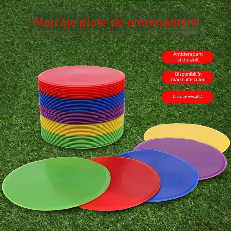 Disc de marcaj din cauciuc pentru antrenament de fotbal, marca Neli, instrument de antrenament pentru fotbal, baschet și volei