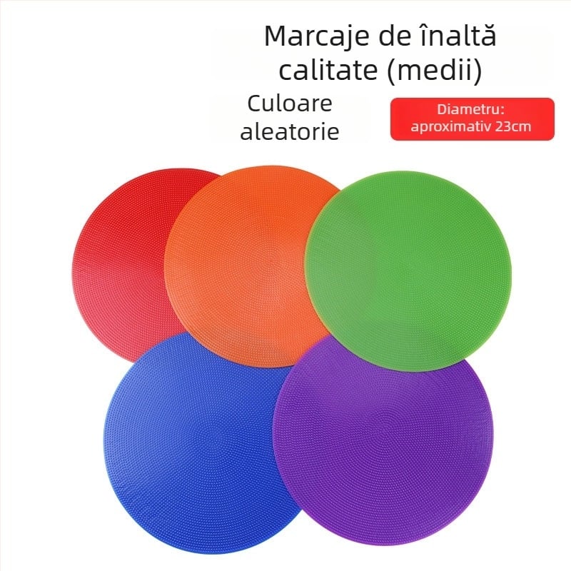 Disc de marcaj din cauciuc pentru antrenament de fotbal, marca Neli, instrument de antrenament pentru fotbal, baschet și volei