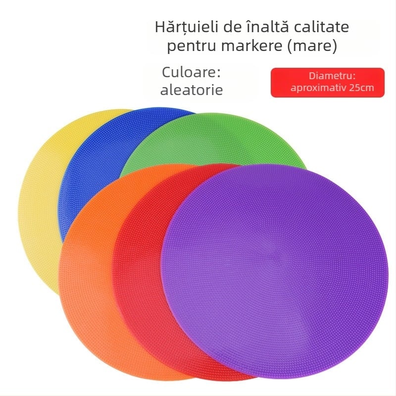 Disc de marcaj din cauciuc pentru antrenament de fotbal, marca Neli, instrument de antrenament pentru fotbal, baschet și volei