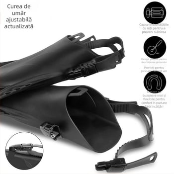 Fins profesionale reglabile pentru scufundări pentru adulți – pentru snorkeling, antrenament, echipament pentru sport în aer liber
