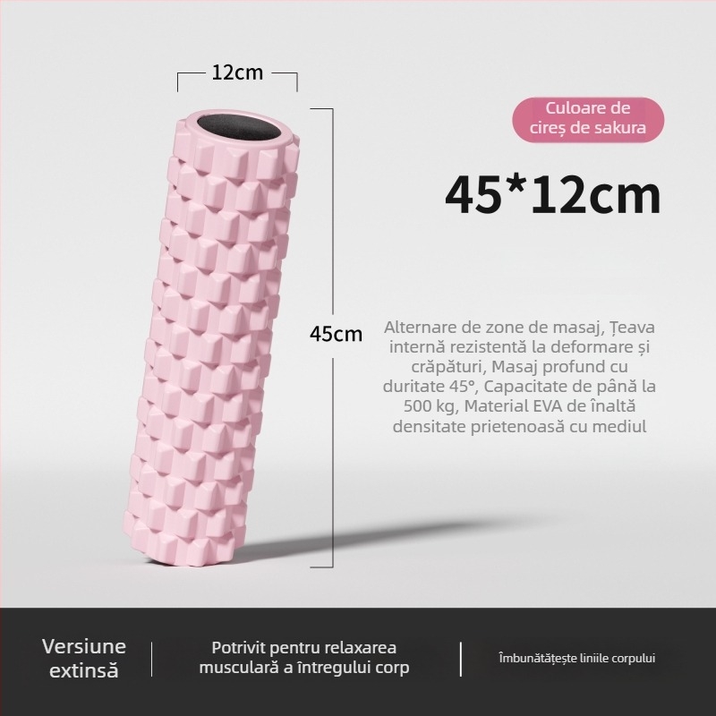 Rolă de spumă pentru yoga, material din floare de mătase – relaxare musculară și masaj la picioare