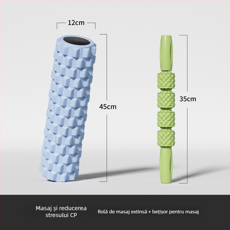 Rolă de spumă pentru yoga, material din floare de mătase – relaxare musculară și masaj la picioare