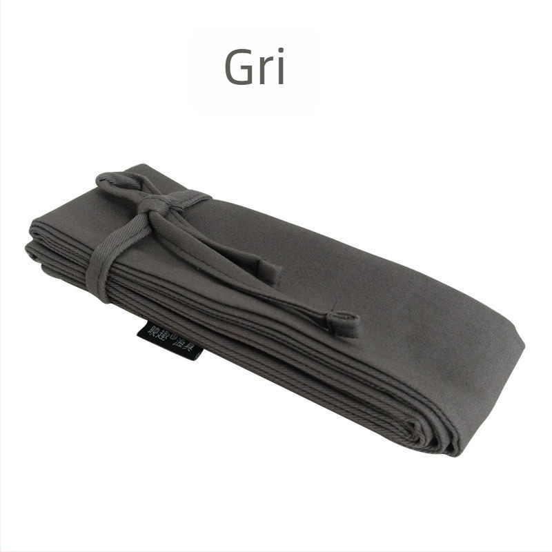 Geantă pentru lansete de pescuit în stil japonez, lată, din bumbac, cu spațiu de depozitare și husă pentru lansetă