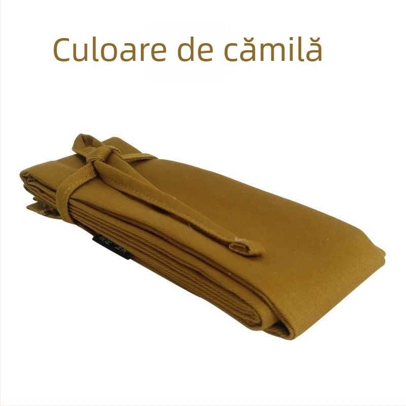 Geantă pentru lansete de pescuit în stil japonez, lată, din bumbac, cu spațiu de depozitare și husă pentru lansetă