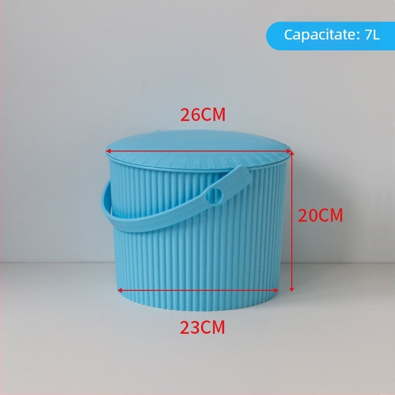 Scaun-găleată din plastic cu capac, pentru uz casnic (Brand: Unique; Lansare: 2023; Fără import)