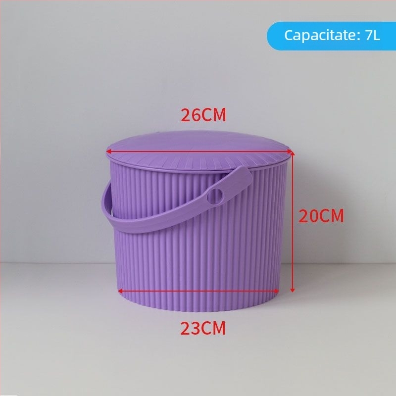 Scaun-găleată din plastic cu capac, pentru uz casnic (Brand: Unique; Lansare: 2023; Fără import)