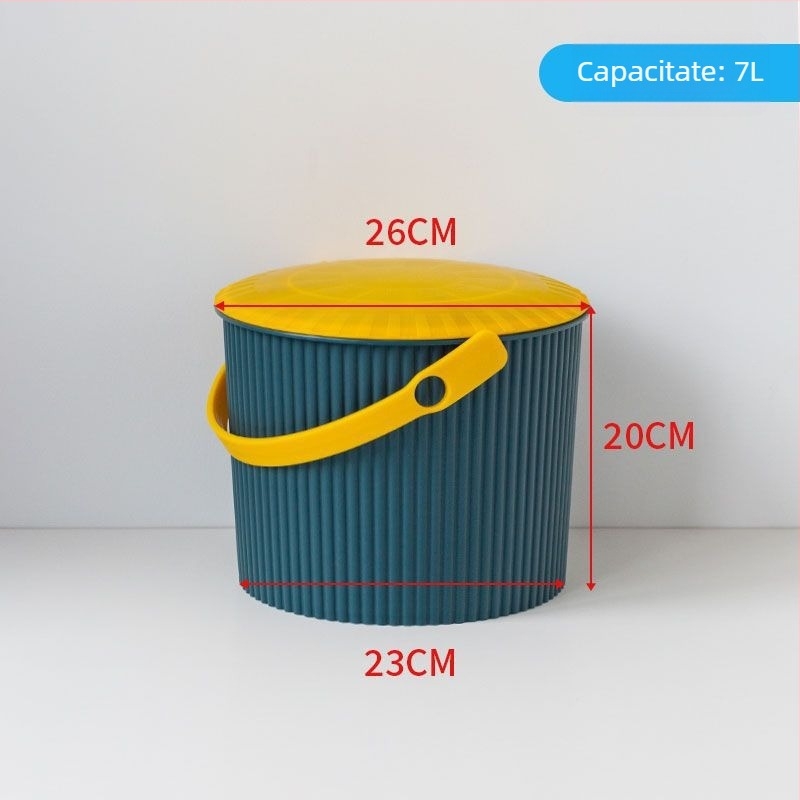 Scaun-găleată din plastic cu capac, pentru uz casnic (Brand: Unique; Lansare: 2023; Fără import)