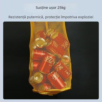 Antel geantă de protecție pentru pești din plasă, cu aliaj de zinc întărit și plasă acoperită îngroșată
