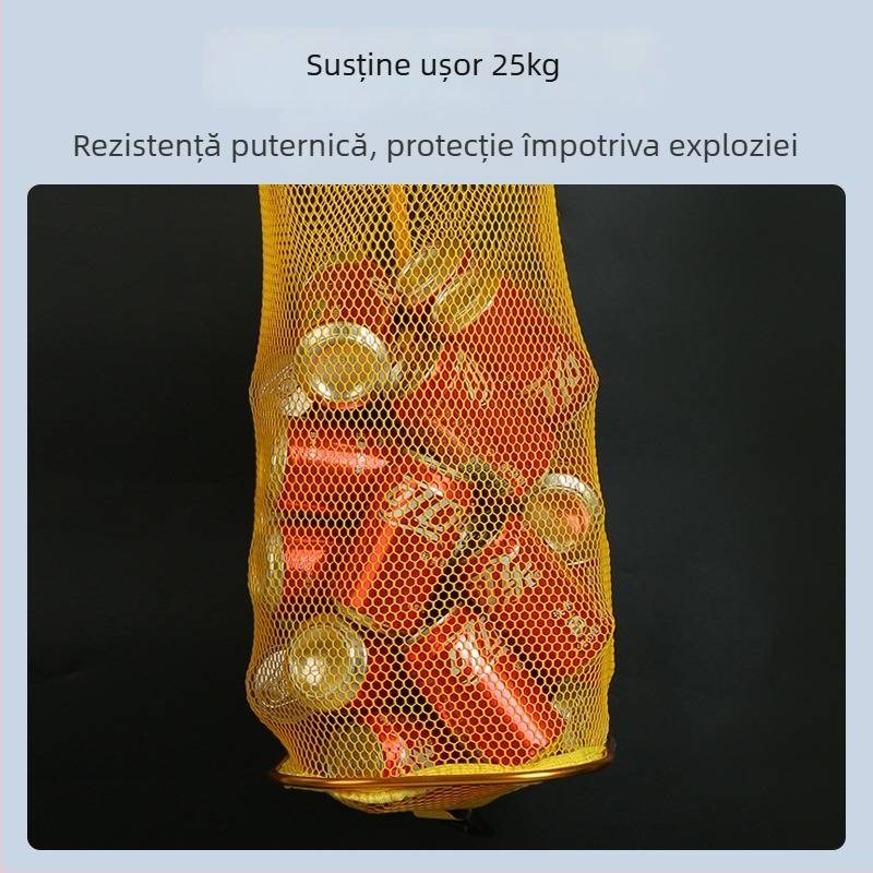 Antel geantă de protecție pentru pești din plasă, cu aliaj de zinc întărit și plasă acoperită îngroșată