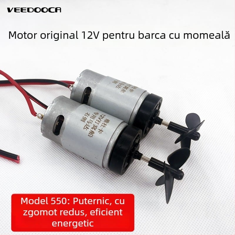 Motor DC pentru barcă - Putere înaltă, Viteză mare, Garnitură etanșă impermeabilă (12-24V; material: metal cu mișcare din cupru pur; etichetă privată licențiată: Da)