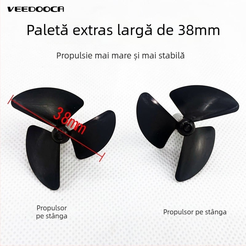 Motor DC pentru barcă - Putere înaltă, Viteză mare, Garnitură etanșă impermeabilă (12-24V; material: metal cu mișcare din cupru pur; etichetă privată licențiată: Da)