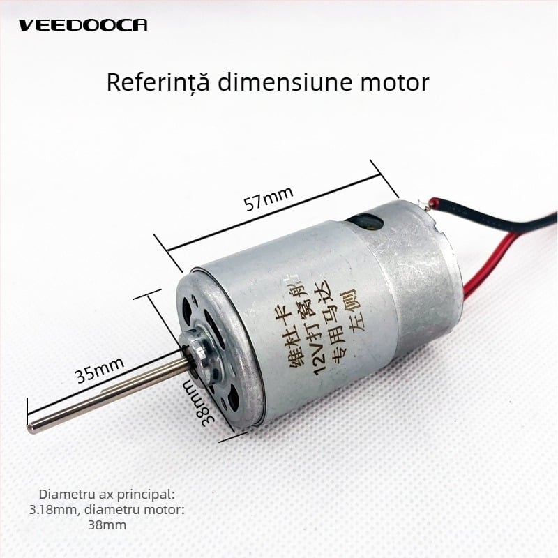 Motor DC pentru barcă - Putere înaltă, Viteză mare, Garnitură etanșă impermeabilă (12-24V; material: metal cu mișcare din cupru pur; etichetă privată licențiată: Da)