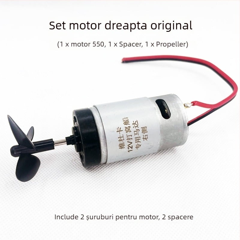 Motor DC pentru barcă - Putere înaltă, Viteză mare, Garnitură etanșă impermeabilă (12-24V; material: metal cu mișcare din cupru pur; etichetă privată licențiată: Da)