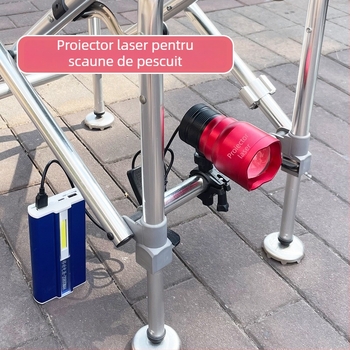 Lampa de pescuit pentru exterior cu LED, corp din aliaj de aluminiu, rază 200-500 m, alimentare prin energie cinetică, Fisherman's Treasure