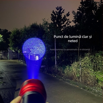 Lampa de pescuit pentru exterior cu LED, corp din aliaj de aluminiu, rază 200-500 m, alimentare prin energie cinetică, Fisherman's Treasure