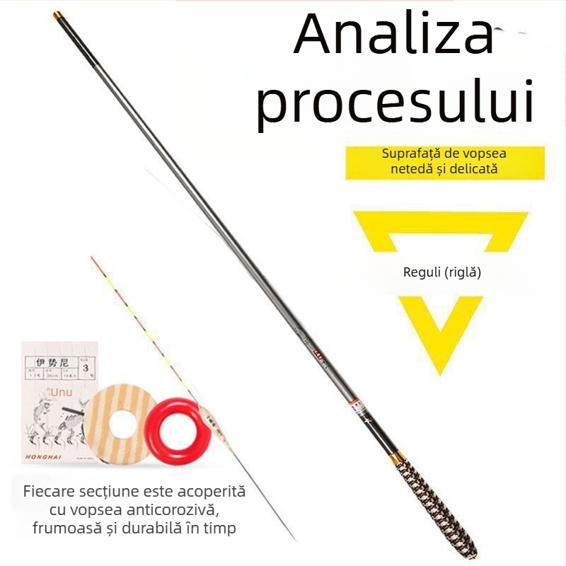 Set de undițe din carbon – ultra-ușoare, ultra-dure, multipozițion pentru crap și crucian