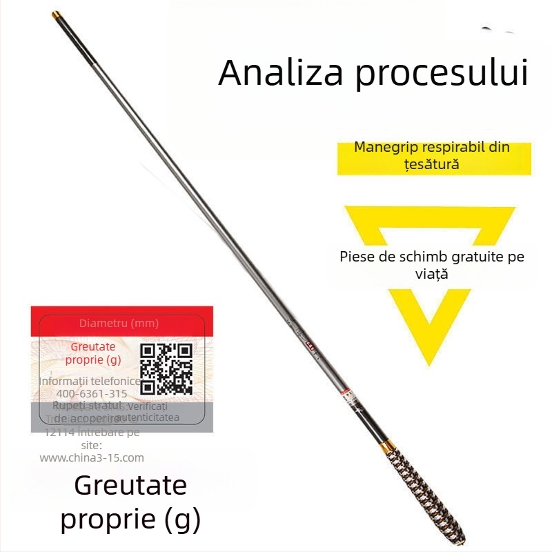 Set de undițe din carbon – ultra-ușoare, ultra-dure, multipozițion pentru crap și crucian