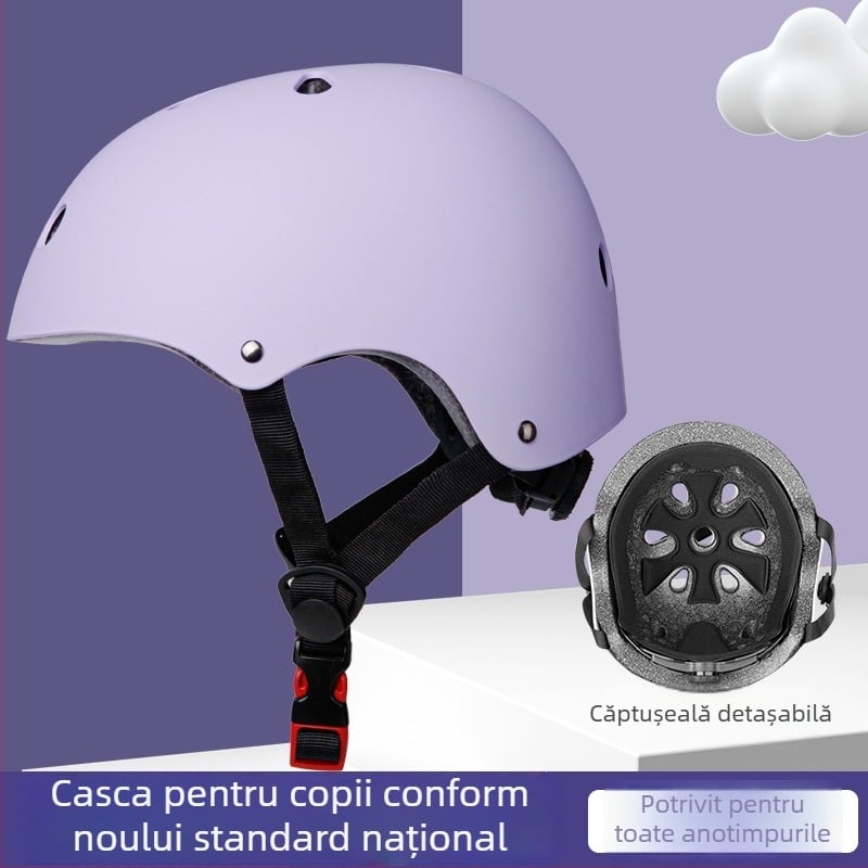  Cască pentru copii, pentru bicicletă și role, reglabilă, protecție pentru cap pentru băieți și fete, pentru skateboard