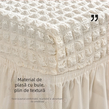 Set huse scaune, elastic seersucker, stil modern și simplu, universal patru anotimpuri, poliester