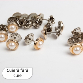 Furnitură pentru perdele din dantelă fără nasturi — instalare fără cusături, cataramă fixă, catarama ascunsă, demontabilă — metal + plastic — New Lace