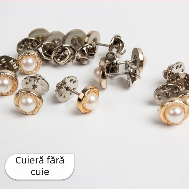 Furnitură pentru perdele din dantelă fără nasturi — instalare fără cusături, cataramă fixă, catarama ascunsă, demontabilă — metal + plastic — New Lace