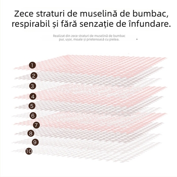 Pătură-prosop pentru bebeluți - țesătură din bumbac cu zece straturi, sub 300 g, pentru toate anotimpurile, model desen animat