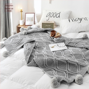 Pătură Chenille tricotată – fibră ultra fină, 1000–1499 g, posibilitate de personalizare, potrivită pentru primăvară și toamnă