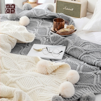 Pătură Chenille tricotată – fibră ultra fină, 1000–1499 g, posibilitate de personalizare, potrivită pentru primăvară și toamnă