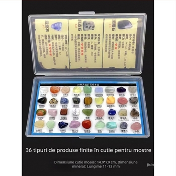 Specimene de minerale cristal pentru expoziție — cristale naturale pentru explorare și învățare la copii; Brand: YGDE; Material: Alt; Stil: Modern minimalist; Tehnică: Gravură; Cadou pentru ziua de naștere