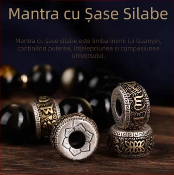 Brățară din obsidian natural Xinghong – unisex, lustruit, bijuterie de mână