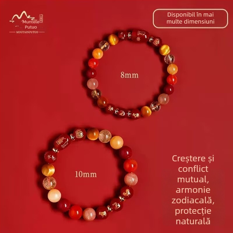 Brățară cu mărgele de cristal, design geometric, unisex, stil lux lejer, lansare toamnă 2025