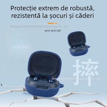 Husă de protecție pentru căști Soundcore P40i de la Jizhi, TPU transparent, compatibilă cu seria Soundcore Sound Wide; materiale: piele artificială, silicon, TPU, silicon lichid; proces: turnare prin injecție