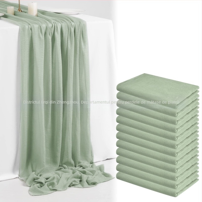 Runner de masă în stil Nordic, model monocrom, 100% poliester, pentru decor la domiciliu și evenimente