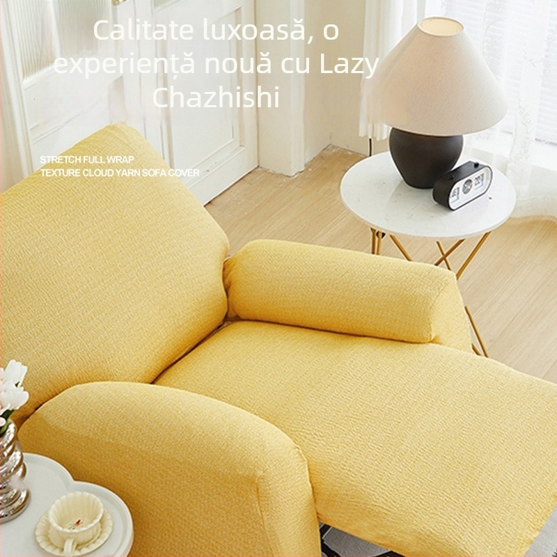 Husă canapea pentru un loc, poliester, model dungat, stil modern minimalist