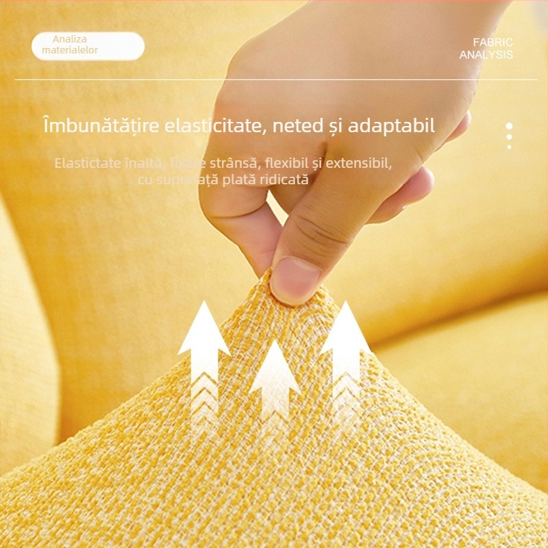 Husă canapea pentru un loc, poliester, model dungat, stil modern minimalist
