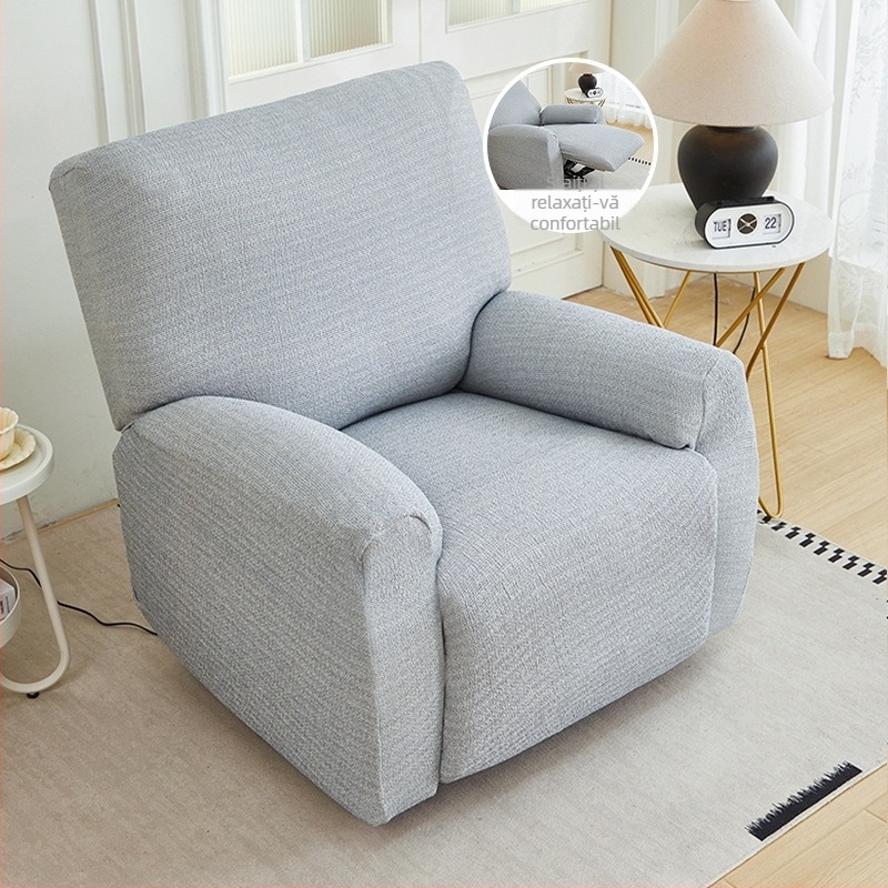 Husă canapea pentru un loc, poliester, model dungat, stil modern minimalist