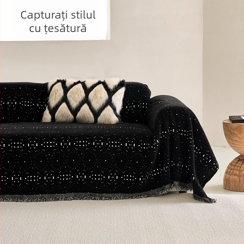 Husa de canapea din Chenille pentru canapea de trei locuri, stil retro, imprimeu leopard, modele abstracte și animale drăguțe