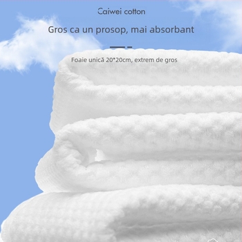 Prosop de față montat pe perete – de unică folosință, moale și îngroșat, din fibră de viscose, cu agățare pentru tras, pentru îngrijire bebeluși