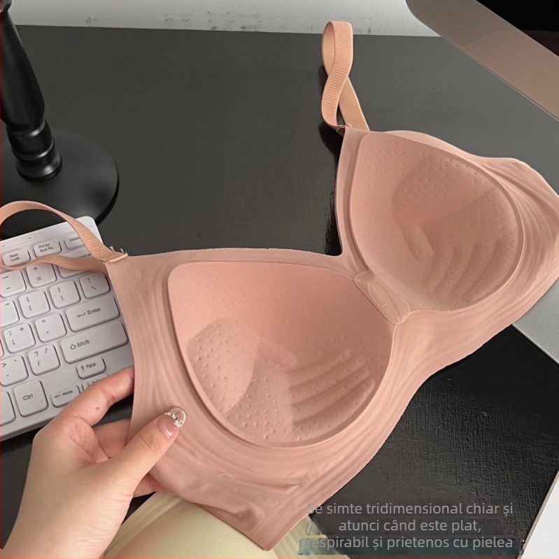 Sutien din spandex, cupa 3/4, push-up, bretele detașabile dublu, închidere la spate cu trei rânduri de cârlige