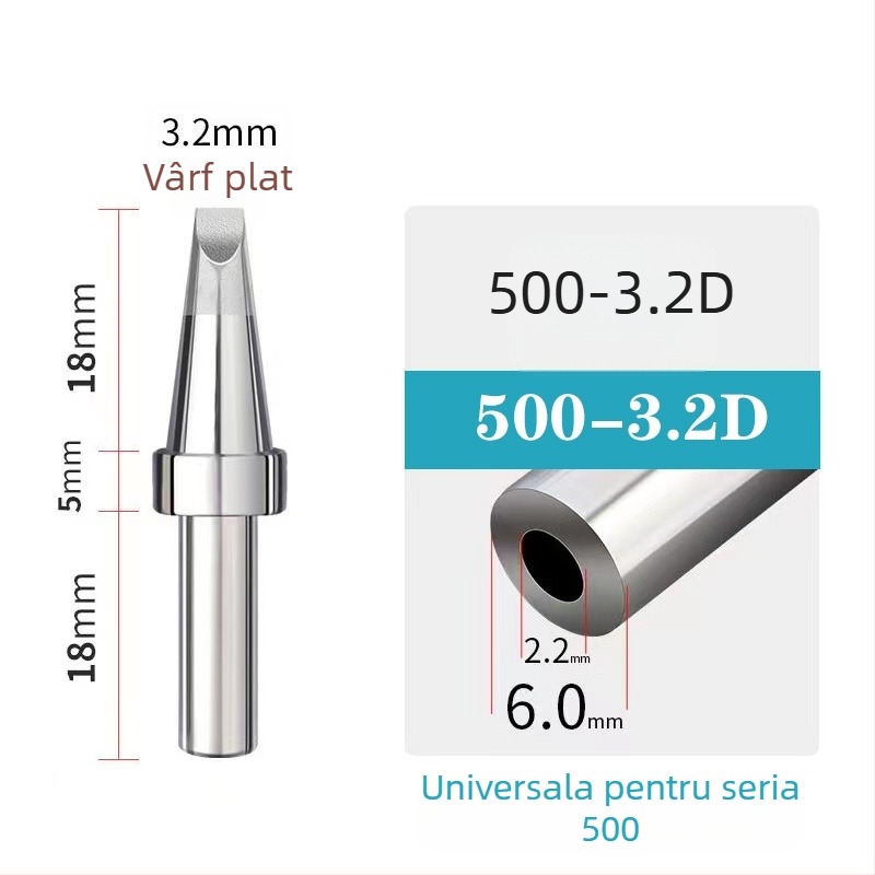 Vârf de lipire 205H, încălzire internă, lamă în formă de potcoavă, temperatură constantă 500, mașină de lipit USB automată