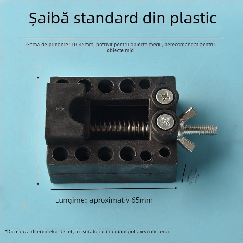 Mini clemă de banc cu corp din aliaj de aluminiu pentru mărgele de nuci — clemă pentru mărgele și suport pentru nuci