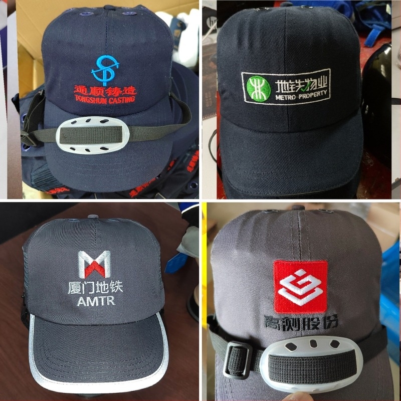 Șapcă de protecție de tip baseball din bumbac, respirabilă și ușoară, cu coroană înaltă și vizieră scurtă, posibilitatea personalizării logo-ului